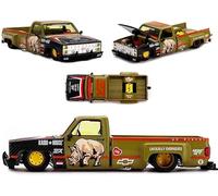 Kaido House x Mini GT x Mizu Diecast Limited Edition KHMG153 - Coche modelo fundido a presión 1:64 compatible con Chevrolet Silverado "Sumatran Rhino"