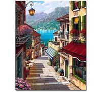 Kaieteur Pintura por Números para Adultos, Kit de Pintura al óleo de Lienzo DIY Para Niños con Pinceles, Pigmento Acrílico, Pintura de dibujo DIY, 40X50 CM (Steep Step)