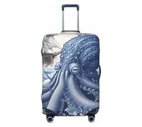 Kaifanee Funda elástica para equipaje de viaje, protector de maleta, arte moderno, animales salvajes, abeja con flores, funda de equipaje antiarañazos, se adapta a equipaje de 18 a 22 pulgadas, Enorme