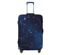 Kaifanee Funda elástica para equipaje de viaje, protector de maleta, vibrante y lindo melocotón, antiarañazos, se adapta a equipaje de 27 a 30 pulgadas, Pastel Celestial Stars Moons Galactic,