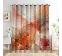 KaiHeBeding Cortinas Salon Arte Fluido, 140x260cm 2 Piezas - Cortinas Dormitorio Opacas Líneas Rosas y Azules del Siglo Ventana Decoracion Habitacion, con Ojales, Blackout Curtains