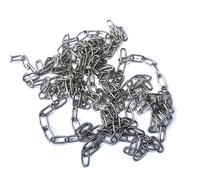 KAIISSA 304 Stainless Steel Chain Strong Bright Heavy Duty Steel Welded Chain Links for Fence Hanging, Walking The Dog Chain, Swing Chain, Drying Clo