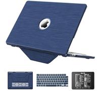 KAIJIAbox Funda compatible con MacBook Air de 15 pulgadas M5 M4 M3 M2 2026 2025-2023, kit 4 en 1 que se cierra sin problemas y antigrietas, soporte plegable, funda para teclado, alfombrilla de mouse
