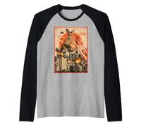 Kaiju Easter Bunny Tokyo Funny Egg Hunt Japanese Vibe Camiseta Manga Raglan