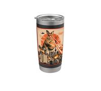 Kaiju Easter Bunny Tokyo Funny Egg Hunt Japanese Vibe Vaso térmico de acero inoxidable de doble pared
