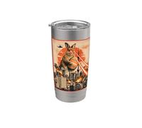 Kaiju Easter Bunny Tokyo Funny Egg Hunt Japanese Vibe Vaso térmico de acero inoxidable de doble pared