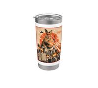 Kaiju Easter Bunny Tokyo Funny Egg Hunt Japanese Vibe Vaso térmico de acero inoxidable de doble pared
