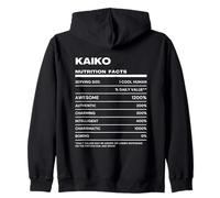 Kaiko Datos de Nutrición Nombre Gracioso Sudadera con Capucha