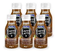 KAIKU CAFFÈ LATTE - Cappuccino Pack 6 x 200 ml, Café Frío con Leche y Cacao, Listo para Tomar, Formato Pequeño, Elaborado con Café Arábica, de Nicaragua y Honduras, sin Gluten y con Lactosa