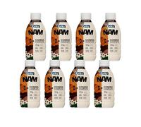 KAIKU - Ñam Chocolate Pack 8 x 500 ml, Sabor Chocolate, Bebida Vegetal de Avena, 35 g de Proteína, 26 Vitaminas y Minerales, sin Azúcares Añadidos, sin Gluten, Bajo en Grasas, Comida Completa