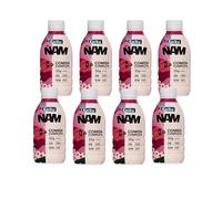 KAIKU - Ñam Frutos Rojos Pack 8 x 500 ml, Sabor Afrutado, Bebida Vegetal de Avena, 35 g de Proteína, 26 Vitaminas y Minerales, sin Azúcares Añadidos, sin Gluten, Bajo en Grasas, Comida Completa