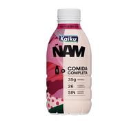 Kaiku - Ñam Frutos Rojos, una Comida Completa en una Botella, 35 g de Proteína y 26 Vitaminas y Minerales, Sin Azúcares Añadidos y Bajo en Grasas, Sabor Frutos Rojos - 500 ml