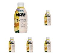 Kaiku - Ñam Vainilla, una Comida Completa en una Botella, 35 g de Proteína y 26 Vitaminas y Minerales, Sin Azúcares Añadidos y Bajo en Grasas, Sabor Vainilla - 500 ml (Paquete de 5)