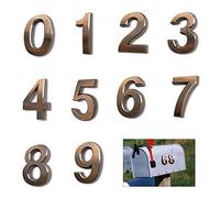 KAILEE 10pcs Numeros de Buzon 0-9 Numeros de Casa Exterior Adhesivos 5 x 3.5cm Numeros de Puerta para Casa del Hotel Puerta Dirección Número Placa Etiqueta Signo