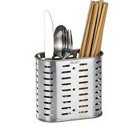 kaileyouxiangongsi Escurridor autoadhesivo de malla para utensilios de 2 compartimentos, palillos, cuchara, tenedor, cuchillo, cesta escurridora de cubiertos, acero inoxidable 304