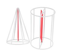 KAILIKETIY 1 Juego Geométricos para Matemáticas Escuela Kit de Cilindro y Cono con Marco Metálico Herramienta Didáctica para Demostración de Volumen y Área Superficial