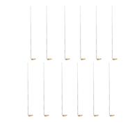 KAILIKETIY 15 Cucharas de Cobre para Quemar Tamaño de 21-24 Cm, Resistentes y Fáciles de Operar, Utensilios de Laboratorio para Experimentos y Enseñanza Química