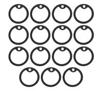 KAILIKETIY 15 Silenciadores de Silicona para Placas de Perro, Protector Negro de Superficie Flexible y Reducción de Ruido para Etiquetas de Mascotas