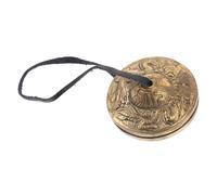 KAILIKETIY 1par Tambores De Cobre Para Danza Del Vientre y Yoga Instrumentos De Percusión De Nepal Cimbales Ajustables Para Fiestas y Rituales