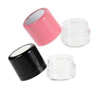 KAILIKETIY 2piezas Polvo Esponjoso Con Recipiente Rellenable De Contenedor Para Polvos Sueltos Botella Aplicadora Para Champu Seco Incluye Espejo y Esponja Para Maquillaje y Viajes