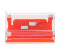 KAILIKETIY 3 Piezas Enhebrador de Agujas Doble para Máquina de Coser y Manual, Juego de Estuche Portátil Naranja, Herramienta Accesoria de Costura para Enhebrado Rápido y Preciso en