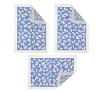 KAILIKETIY 3 Piezas Papel Transferencia Cerámica Calcomanía Azul para Sets de Té y Platos de Porcelana, Papel, Facilita el Pintado a Mano, Mejora la reativa, para Cerámica