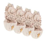 KAILIKETIY 4 Piezas Fuente de Agua Católica de Resina, Pila de Agua para Bautismo 6.5x4x12 Cm, Decoración para Comunión y Confirmación, Adorno Colgante para Pared en Hogar y Iglesia