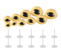 KAILIKETIY 5 Pares Ojos de Seguridad para Manualidades de Fieltro y Juguetes Rellenos, Vidrio de Alta Silicona Resistente al Desvanecimiento, Instalación Sencilla para Muñecos de Animales