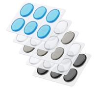 KAILIKETIY 5hojas Almohadillas Silicona Autoadhesivas para Batería Amortiguadores Transparentes Colores para Silenciar Tambores Reutilizables y Ajustables Control Preciso de Volumen