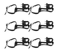 KAILIKETIY 6 Calapiés de Plástico Soporte Antideslizante para Dedos Correas Ajustables para Pedales de Bicicleta de Carretera y Estática en Ciclismo Indoor y Outdoor