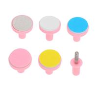 KAILIKETIY 6piezas Almohadillas De Repuesto Para Cortauñas Eléctrico De Cabezas De Pulido Para Recortador De Uñas De Compatible Bebés Recién Nacidos Color Rosa