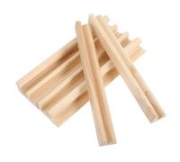 KAILIKETIY 6piezas Soporte De Dominó De Madera para Actividades Educativas y Manualidades Organización De Fichas para Mesa y Aprendizaje Infantil