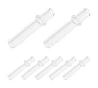 KAILIKETIY 7 Piezas 7 Soportes de Vidrio para Mecha de Lámpara de Aceite, Base Redonda de 4 Mm Diámetro X 25 Mm Largo, Accesorios para Lámparas de Queroseno, Recambios para Quemadores de