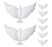 KAILIKETIY 8 Globos de Aluminio con Dibujos o Escritos en Forma de Paloma Fáciles de Decorar y Personalizar para Decoración de Bodas y Ceremonias