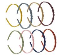 KAILIKETIY 8piezas Diademas Sencillas Antideslizantes Diseño De Dientes De Para Mujer Para Lavado De Maquillaje y Cuidado Del Cabello