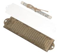 KAILIKETIY Adorno de Mezuzá de Aleación Hebrea 132mm Vintage Símbolos Religiosos, Decoración para Puerta y Ventana, Mezuzá de Oración Católica, Obsequio Religioso Significativo