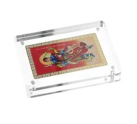 KAILIKETIY Adornos del General Wu SUI Tarjeta Tai SUI Amuleto Feng Shui Tarjeta del Templo Chino Tarjetas De Bendición De Elementos Chinos Tarjeta China Tai SUI Metal Rojo