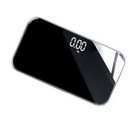 KAILIKETIY Báscula Digital Portátil Recargable De 25x14 Cm Espejo, Mini Báscula Electrónica De Cuerpo, Patas Antideslizantes, Apagado Automático Para Uso Casa y Viajes