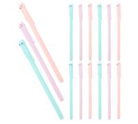 KAILIKETIY Bolígrafos de Gel Diseño de Gato, Punta Fina, Tinta Suave, Set de 15 Piezas en Rosa, Morado y Azul Claro, Bolígrafos Kawaii para Tomar Apuntes y Papelería Escolar