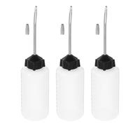 KAILIKETIY Botella Dispensadora de Plástico Duradero para Máquina de Coser 3 Unidades con Boquilla de Hierro y Tapa para Taller y Uso Automotriz