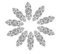 KAILIKETIY Broches de Rana Chinos Metálicos 25 Mm Plata Brillante 20 Pares Cierre de Hebilla para Cheongsam, Clip de Cierre para Chal y Abrigo, Accesorios Vintage para Costura y