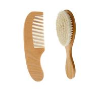KAILIKETIY Cepillo De Champú Cabello Rizado Peine De Lavado De Pelo De Madera Peine De Masaje Mango y Antideslizante