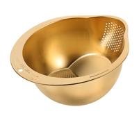 KAILIKETIY Colador Lavado Arroz Sistema de Filtración de Acero Inoxidable Eficaz Diseño Elegante y Cocina Diaria de Frutas