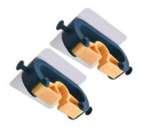 KAILIKETIY Colgador de Escoba y Trapeador Azul de Abs, Resistente al Desgaste y Ahorra Espacio, 2 Piezas para Cocina y Garaje sin Necesidad de Perforar