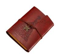 KAILIKETIY Cuaderno de Hojas Sueltas Vintage de Papel Kraft Diseño Único para Journaling y Escritura, Adecuado para Arte y Viajes, Tamaño 18,5 X 12,5 Cm