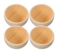 KAILIKETIY Cuencos de Madera Pequeños Material Natural Juego de 4 para Desarrollar Creatividad E Imaginación para Manualidades DIY en Proyectos de Decoración