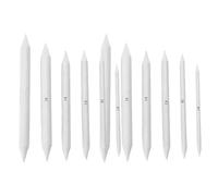 KAILIKETIY de Lápices de Tocones de Papel Blanco para Dibujo Artístico Set de 2 y 12 Piezas Mezcla Rápida y Afilado Lija, Adecuado para Bocetos y