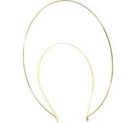 KAILIKETIY Diadema de Cabello Dorada Estilo Halo Virgen, Accesorio Elegante para Fiesta y Fotos, Aro Metálico Ligero para Mujer y Niñas, Decoración de Cabello para Banquetes y Concursos