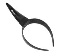 KAILIKETIY Diadema de Cuerno Negra para Halloween Tocado de Cuerno para Fiesta Cosplay Pelo de Diadema de Demonio Maléfica