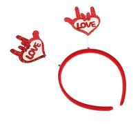 KAILIKETIY Diadema Gesto De Decoración De Corazones De San Valentín Diadema De Corazones Para Fiesta De Niñas y Mujeres